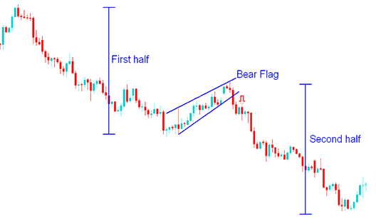 How to Analyze Bear Flag Commodity Trading Chart Pattern - What are Commodity Trading Continuation Commodity Trading Chart Patterns? - Technical Analysis of the 4 Continuation Commodities Trading Chart Patterns