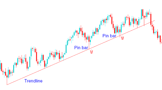 How to Trade Pin Bar Action Combined with Commodities Trend lines - Pin Bar Commodity Trading Price Action Method and Pin Bar Reversal Commodities Trading Signals - Commodities Trading Pin Bar Commodity Trading Price Action Trading Method