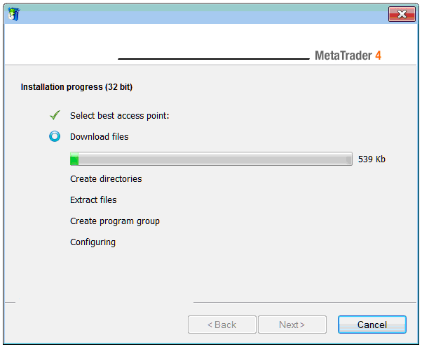 MetaTrader 4 Energies Trading Software Installation on Windows 2008 Operating System