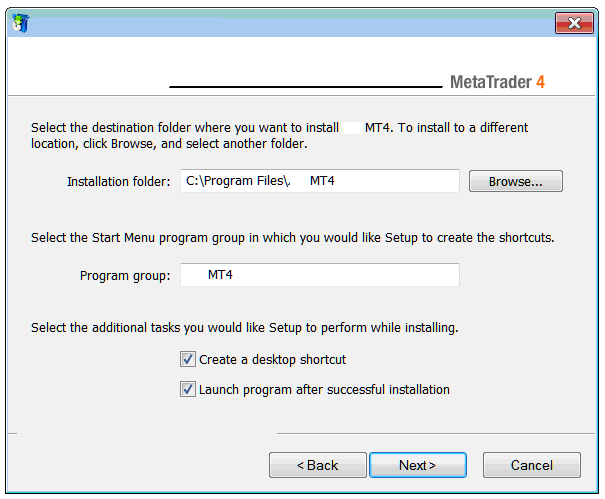 MT4 Energies Trading Software Platform Installation Location on Computer