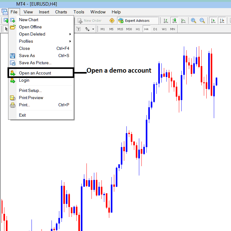 How to Open New Demo Trading Practice Account From MetaTrader Energies Software - MetaTrader 4 Practice Account