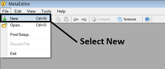 Adding a New EA on MT4 Software - Energies MT4 Platform MetaEditor How to Add Energies EAs