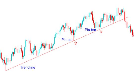 How to Trade Pin Bar Action Combined with Energies Trend lines